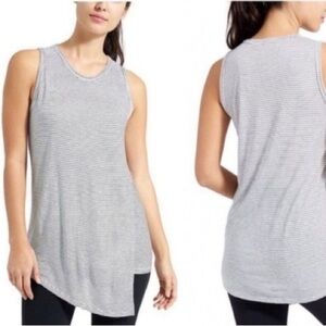 Athleta Striped Getaway Asymmetrical  Tank Top